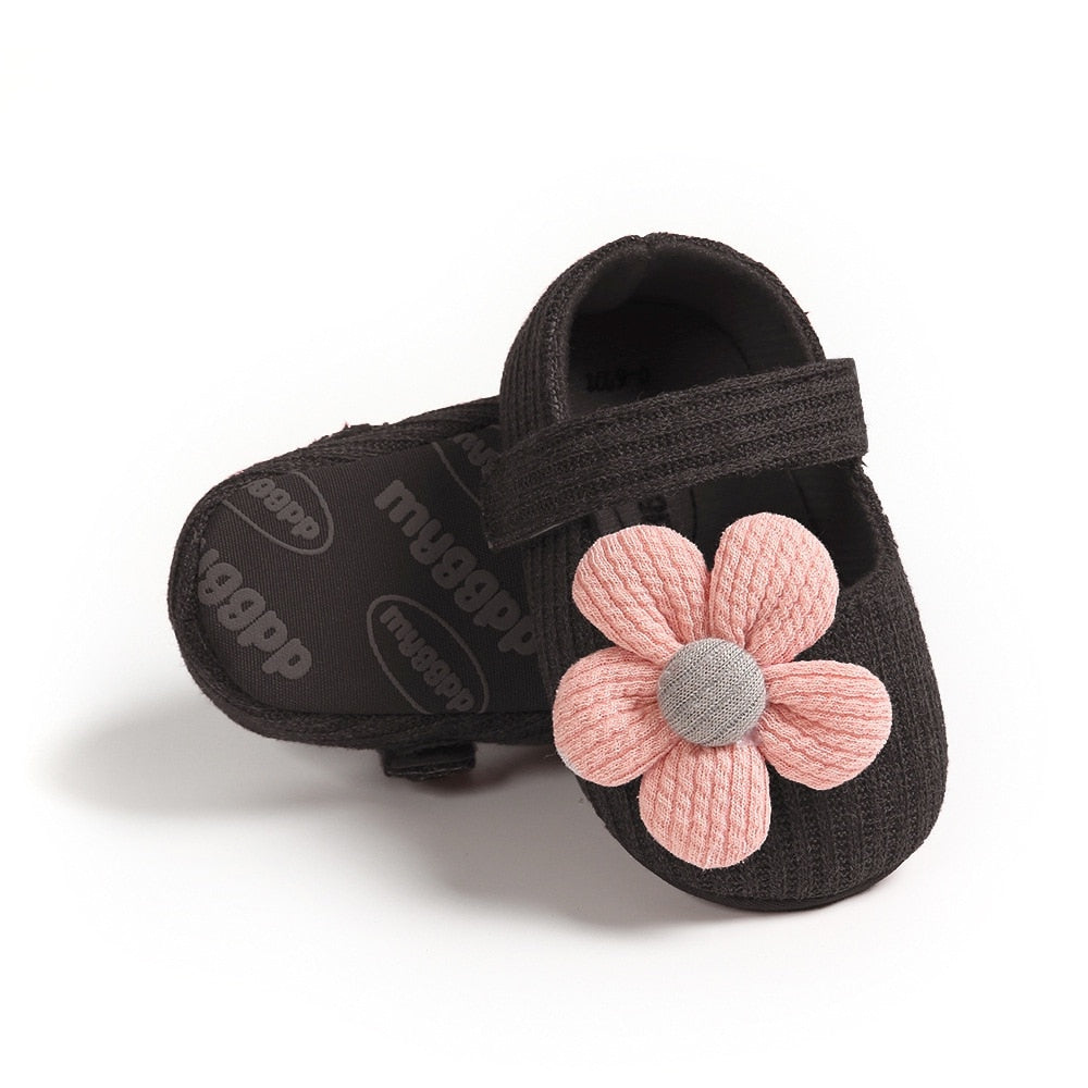 0-18m Baby Girls Cotton Shoes Retro Spring Autumn Toddlers Prewalkers