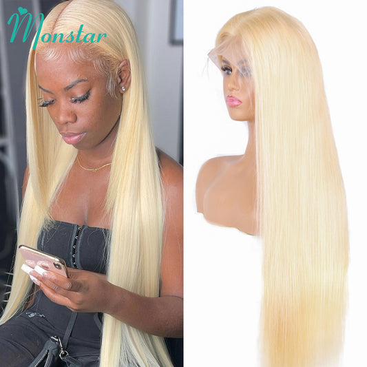 13x6 13x4 613 Honey Blonde Color Lace Front Human Hair Wigs For Women