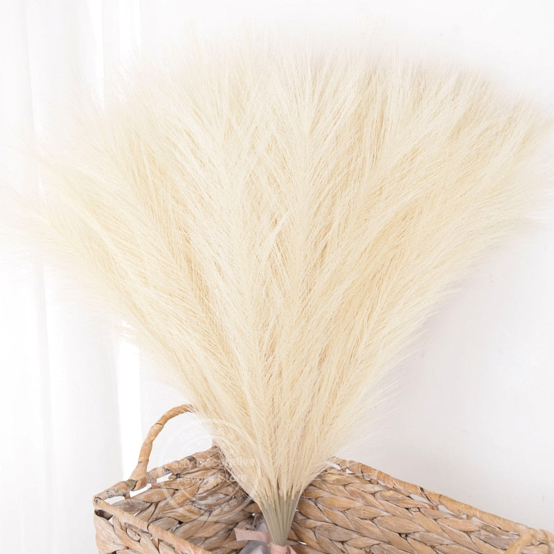 15/30pcs Artificial Pampas Grass Bouquet Home Living Room Wedding