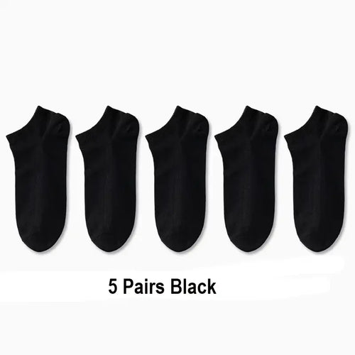 10 Pairs Women/Men Boat Socks Invisible Low Cut Silicone Non-slip