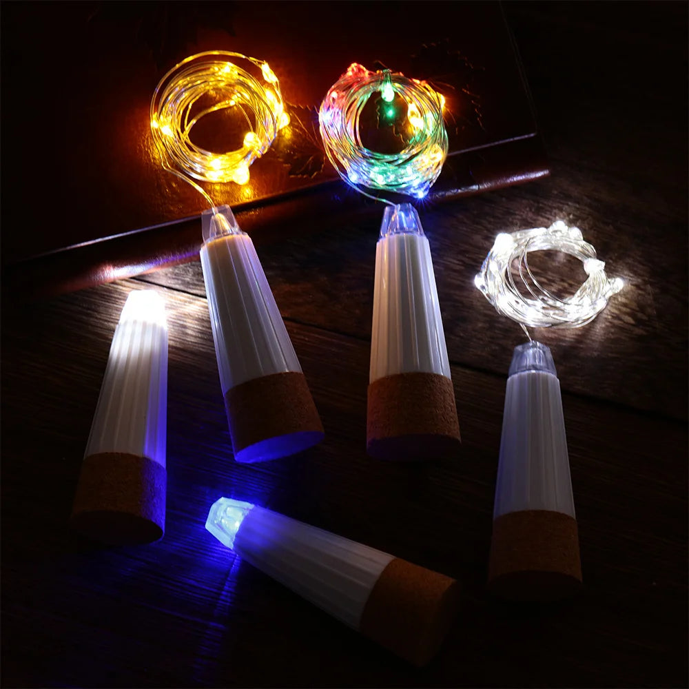 2m 20 LED Cork Bottle Fairy Light USB Rechargeable Indoor Decoration