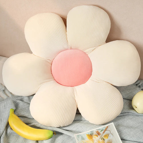 35/45cm Stuffed Six Petal Flower Cushion Girly Room Decor Sunflower