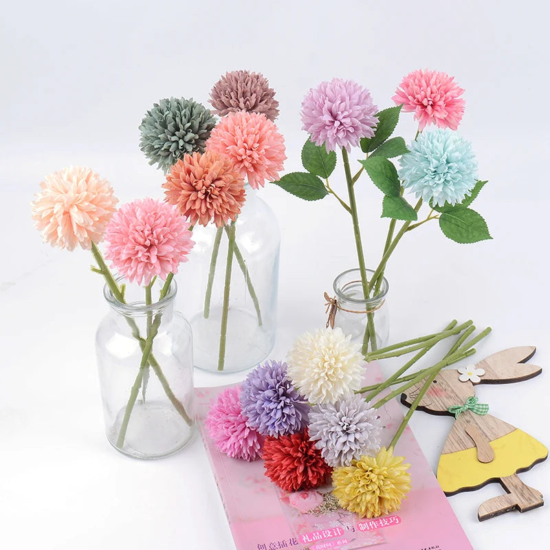 3/5Pcs Hydrangea Artificial Flowers Bouquet For Home Bedroom Decor