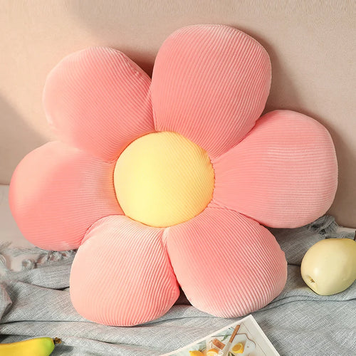 35/45cm Stuffed Six Petal Flower Cushion Girly Room Decor Sunflower