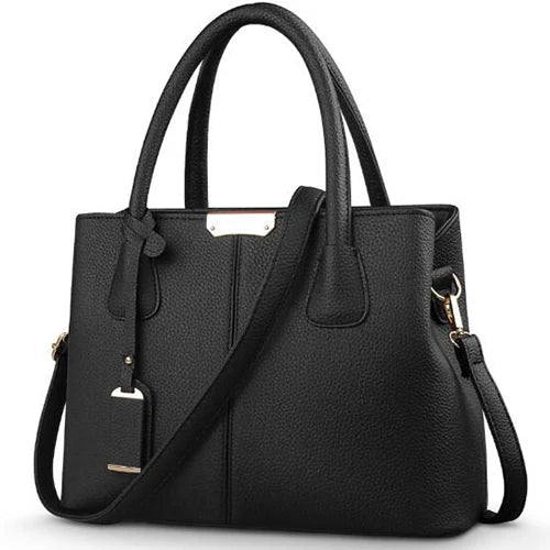 Women PU Leather Handbags Ladies Large Tote Bag Female Square Shoulder