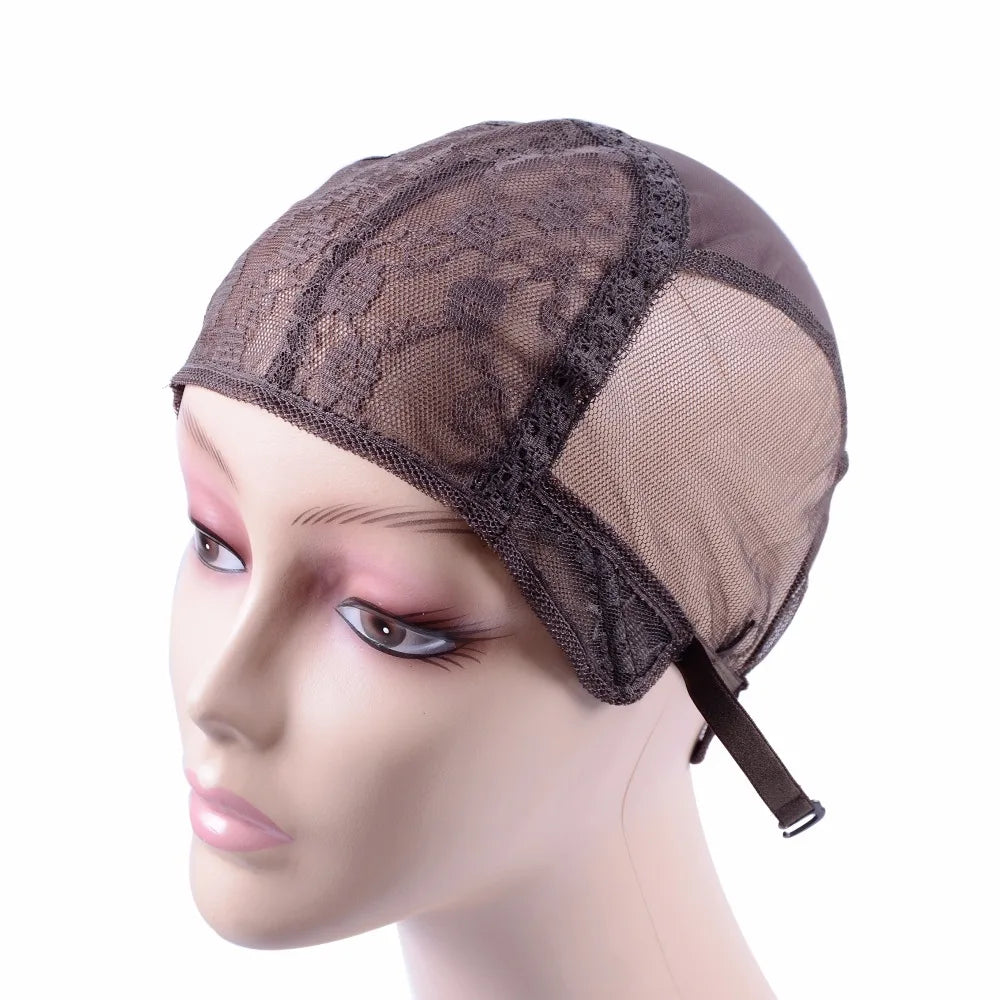 1 Pc Wig Cap for Making Wigs Adjustable Strap on Back Glueless Weaving