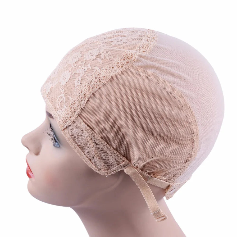 1 Pc Wig Cap for Making Wigs Adjustable Strap on Back Glueless Weaving