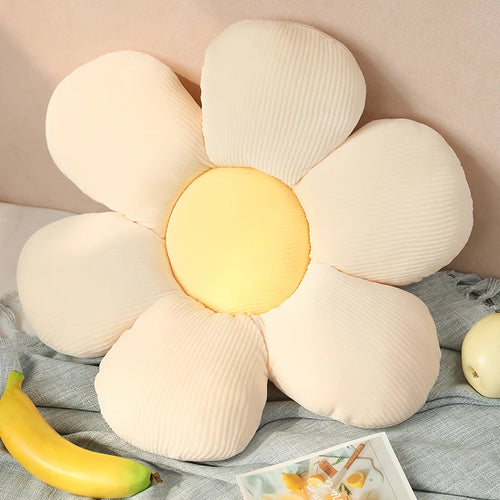 35/45cm Stuffed Six Petal Flower Cushion Girly Room Decor Sunflower