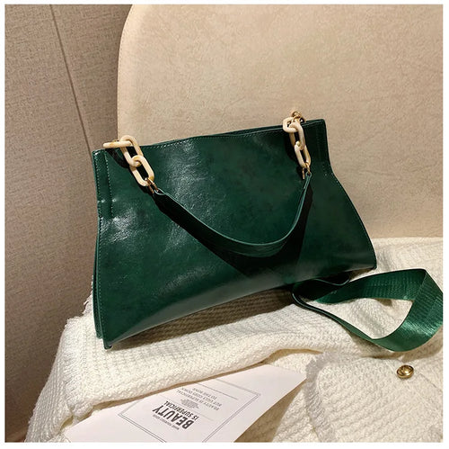 2024 New Design Handbags Women Shoulder Bag Soft Synthetic Leather