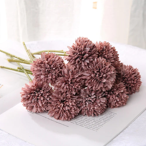 3/5Pcs Hydrangea Artificial Flowers Bouquet For Home Bedroom Decor