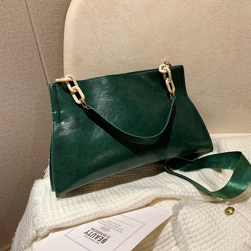 2024 New Design Handbags Women Shoulder Bag Soft Synthetic Leather