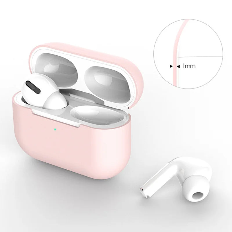 Liquid Soft Silicone Case For Airpods Pro Case Wireless Bluetooth Case