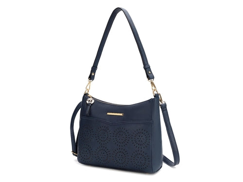 Alanis Laser Cut Vegan Leather Women Shoulder Bag