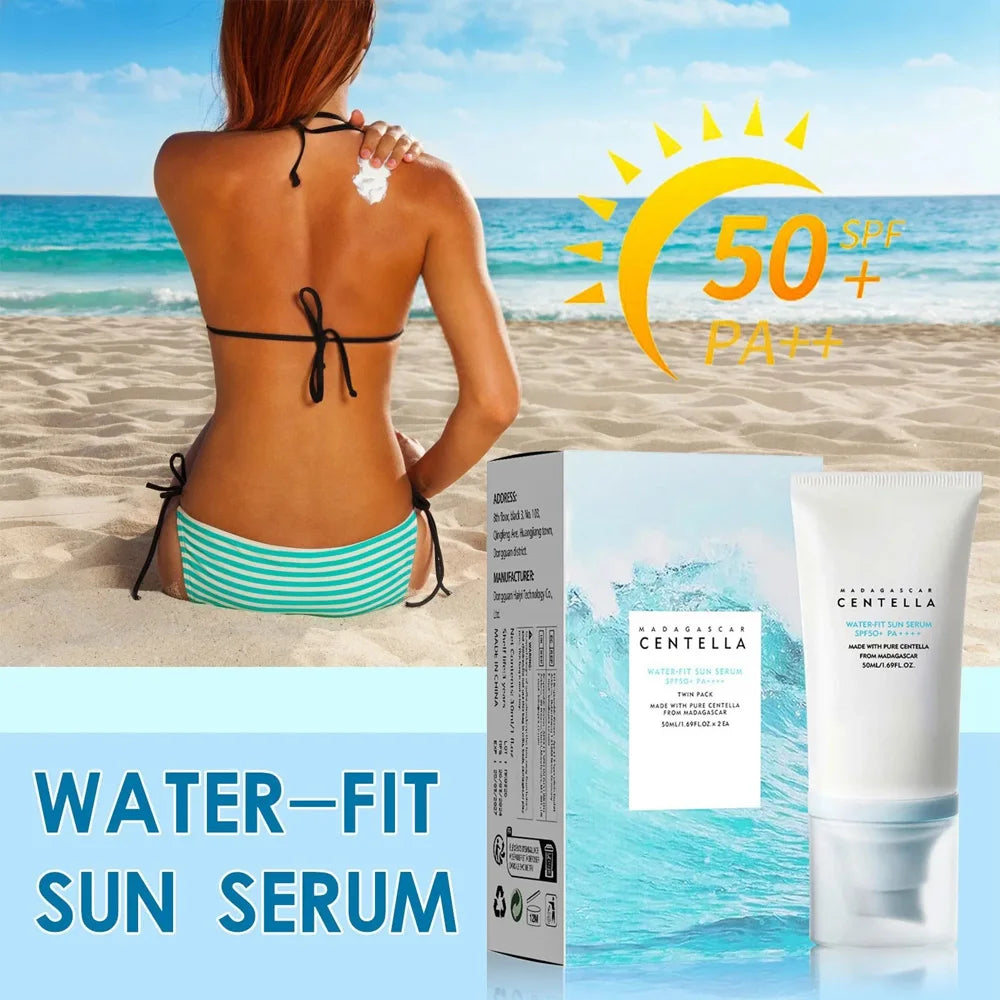 50+ Facial Sunscreen Centella Protector Solar Sunblock Skin Whitening