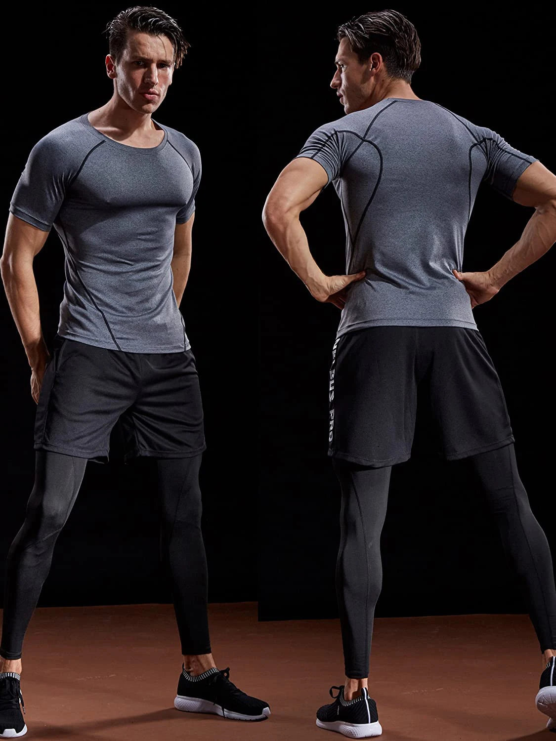 2024 Compression T Shirt Men Summer Sportswear Running T-shirt Elastic