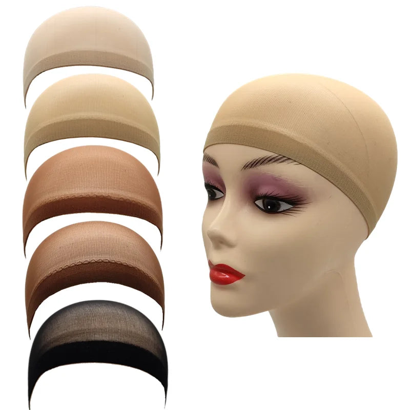 2pcs/Bag Top Stocking Wig Cap Hair Net For Weave Hair Wig Nets Black