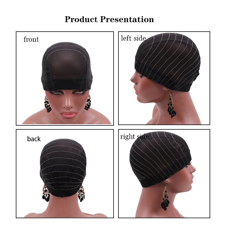 Wig Cap With Belt For Making Wigs Mesh Dome Cap Glueless Mesh Cap With