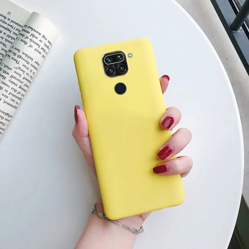 For Xiaomi Redmi Note 9 4G Bumper Coque Matte Skin Feel Case For Redmi