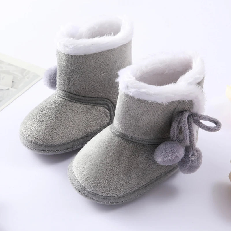 Winter Snow Baby Boots Newborn Warm Booties Soft Sole First Walkers