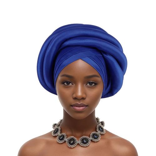 Twisted Braid Turban Cap for Women African Lady Head Wraps Nigeria Raw