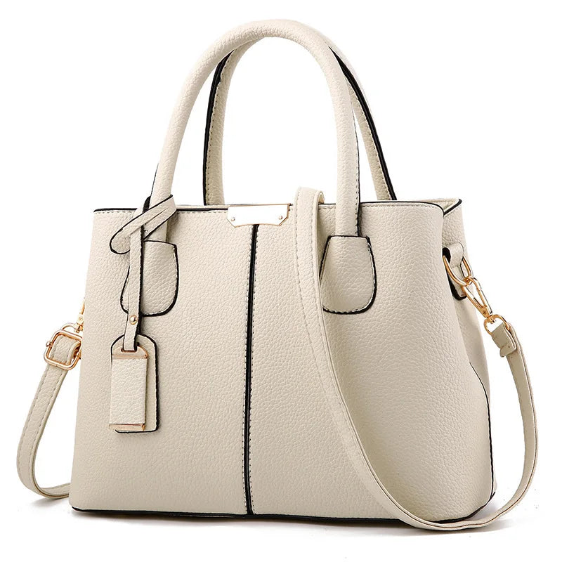 Women PU Leather Handbags Ladies Large Tote Bag Female Square Shoulder