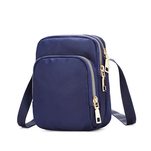 Women Bag Waterproof Shoulder Bag Crossbody Zipper Mobile Phone Lady