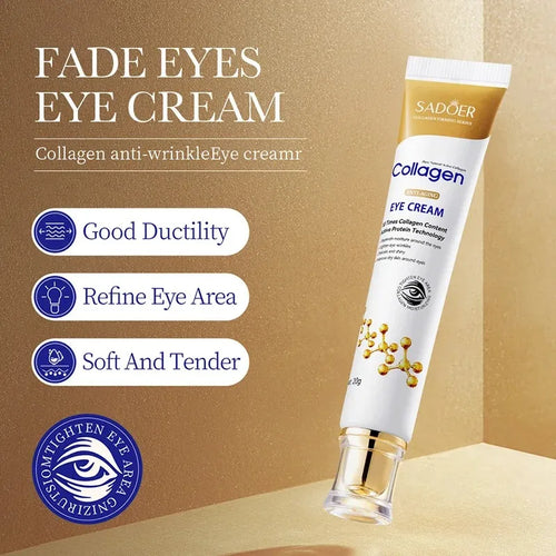 SADOER Collagen Eye Cream Retinol Eye Cream Anti Dark Circles Eye Bag