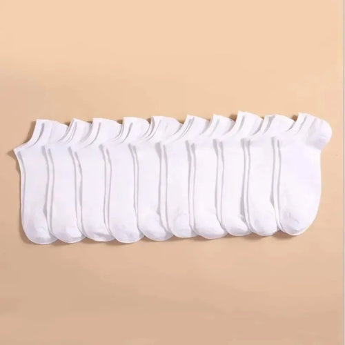 10 Pairs Women/Men Boat Socks Invisible Low Cut Silicone Non-slip