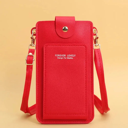 Women Bags Soft Leather Wallets Touch Screen Cell Phone Purse