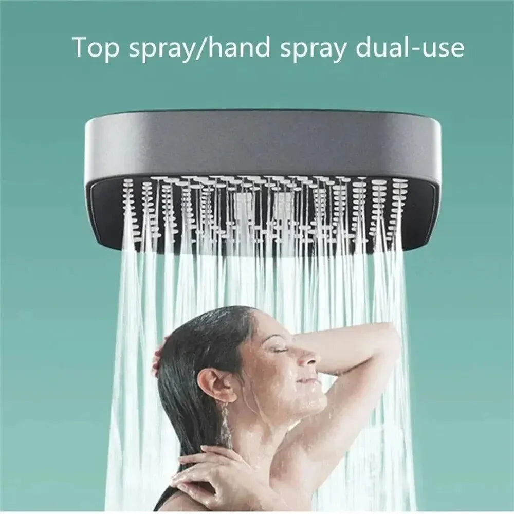 Adjustable Shower Head 3 Mode Rainfall Shower Large Flow Showerhead