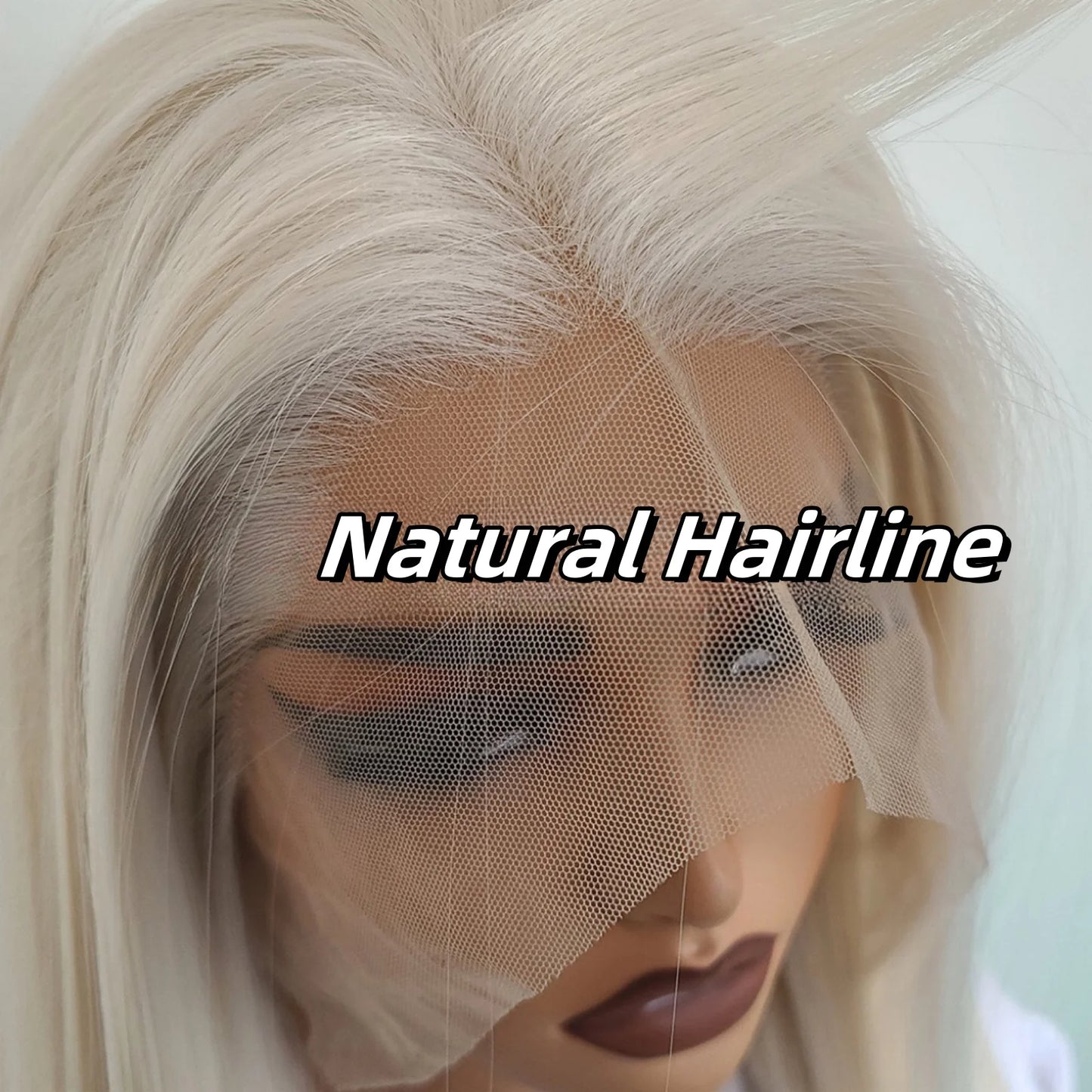 Blonde Wig Straight Synthetic Lace Front Wig Glueless Wig Long Blonde