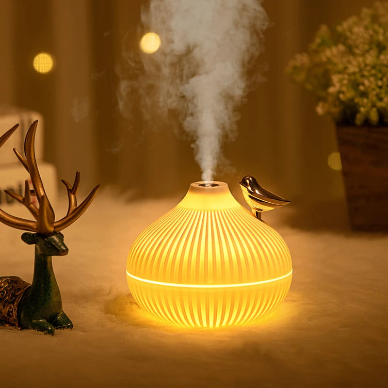 300ml USB Air Humidifier, Small Onion Style Humidifier With Night