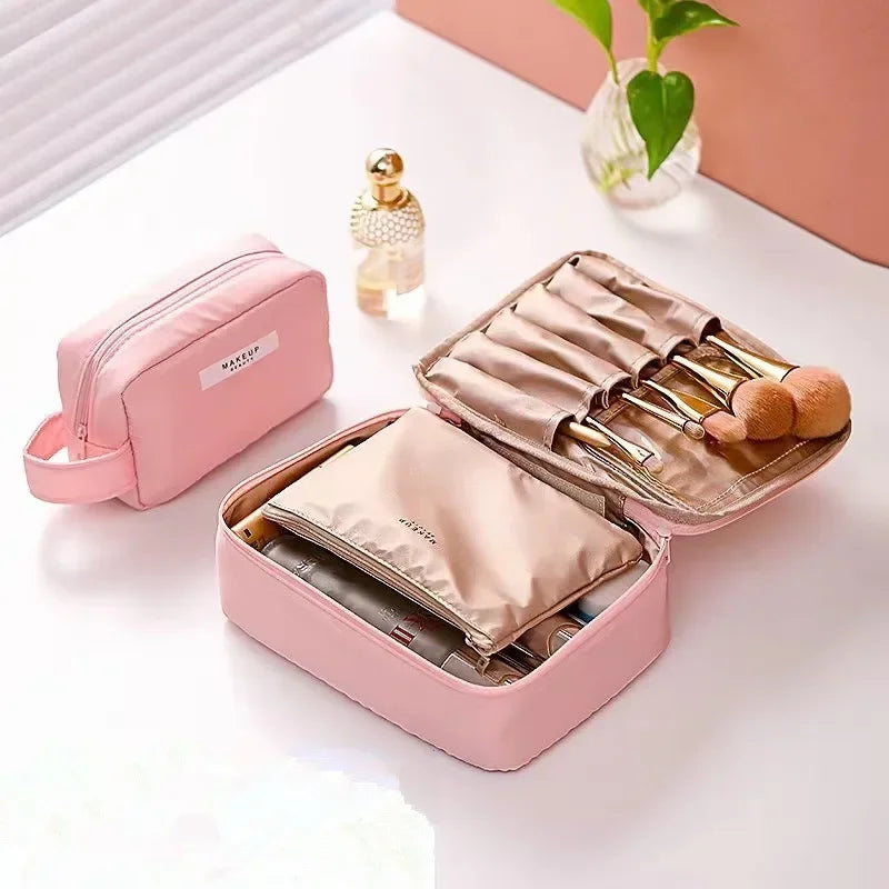 Travel Makeup Bag Water-resistant Toiletry Cosmetic Bag Portable Large