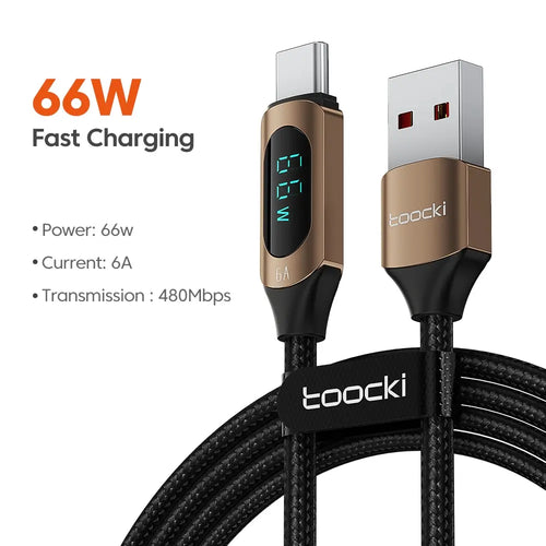 Toocki Type C to Type C Cable 100W PD Fast Charging Charger USB C to