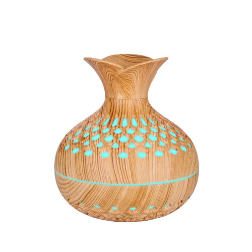 Wood Grain Vase Humidifier Household Electric Ultrasonic Air