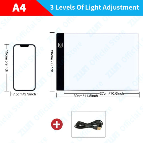 A3/A4/A5 3-Level Dimming Led Drawing Copy Pad Board Children's Toy