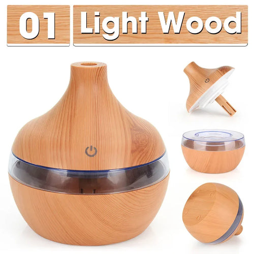 200ml Air Humidifier Essential Oil Diffuser USB Mist Maker Mini