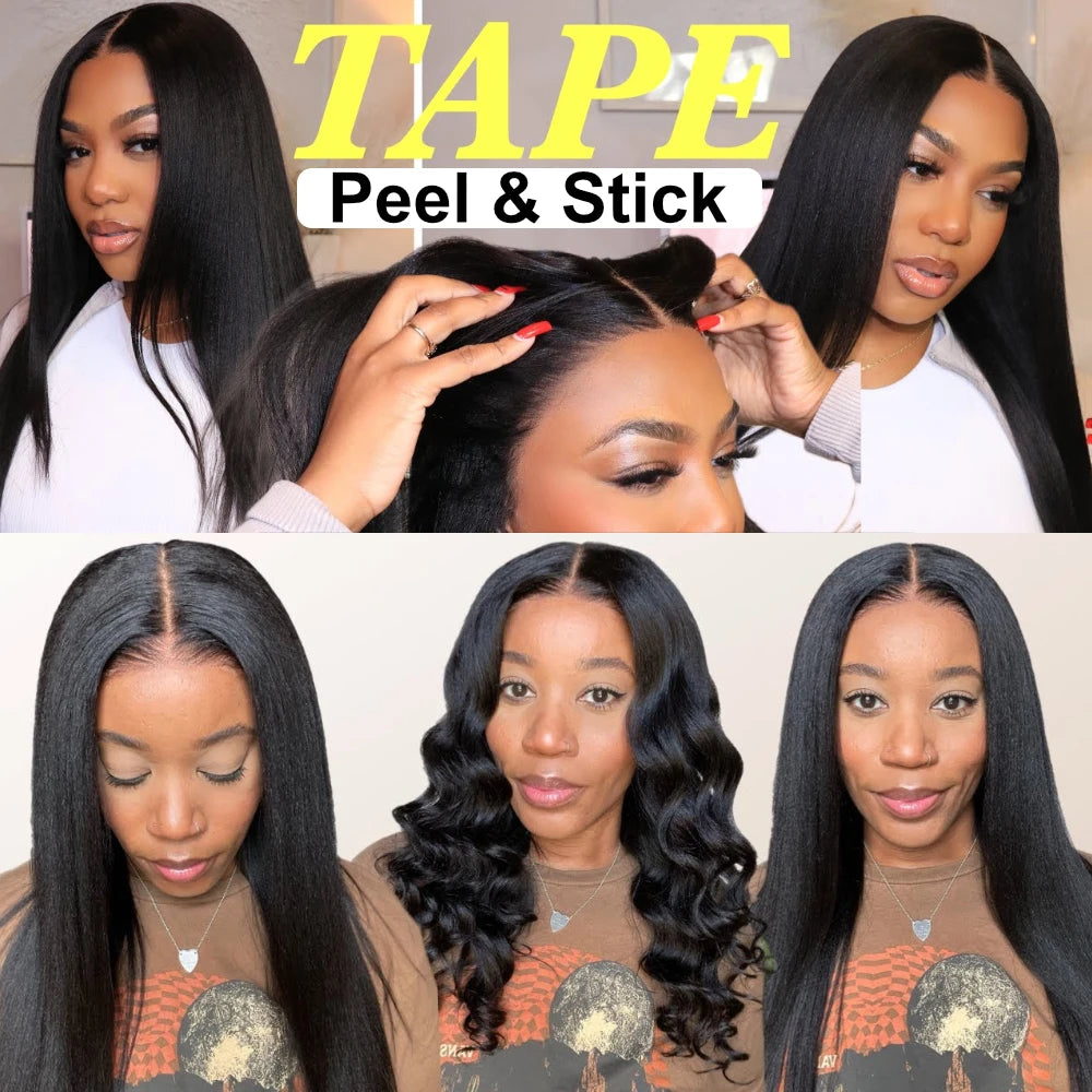 UNice Hair Pre Everything 13x4 Lace Frontal Wig Human Hair Yaki