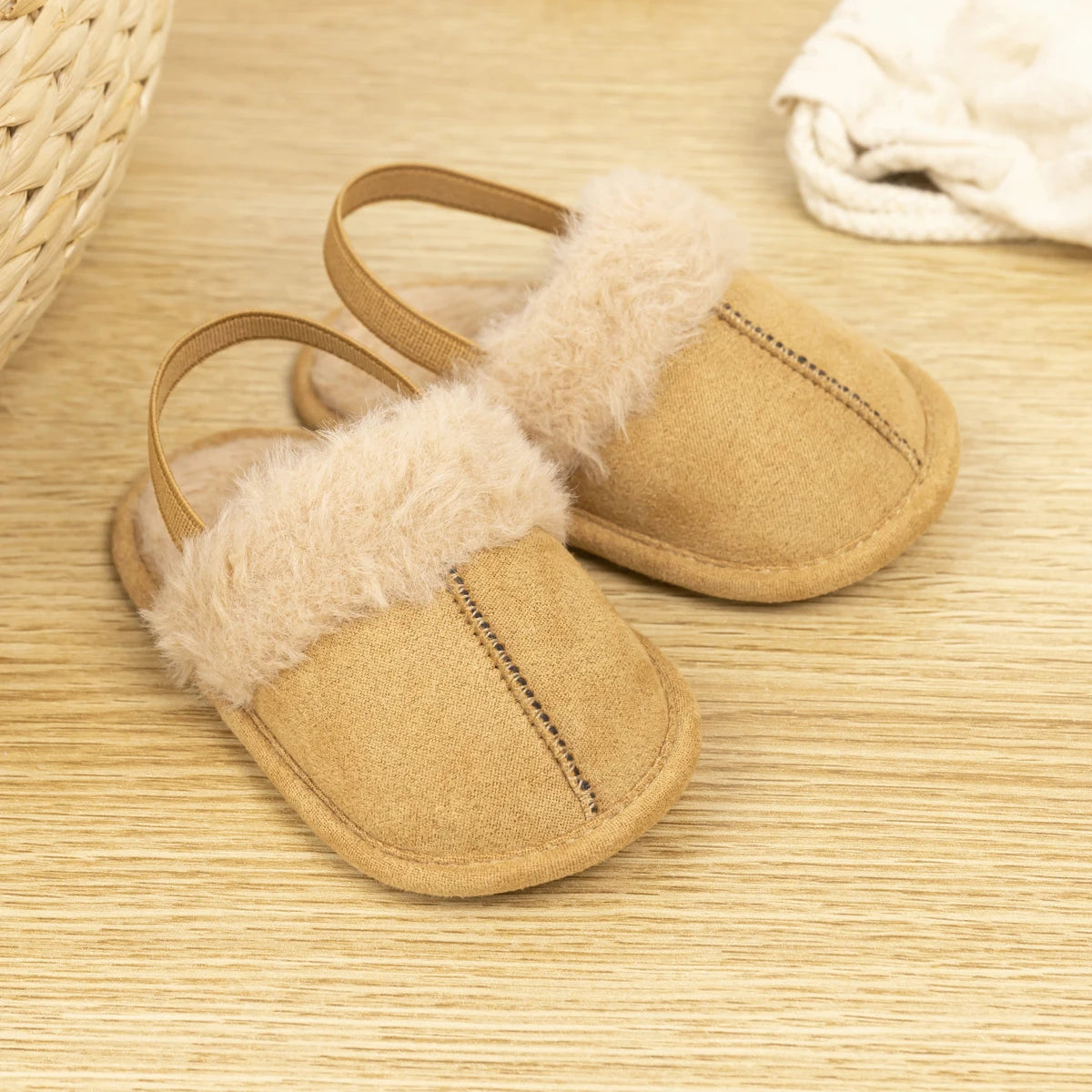 Winter Best Selling Baby Sandals Boys Girls Plush Elastic Casual Baby