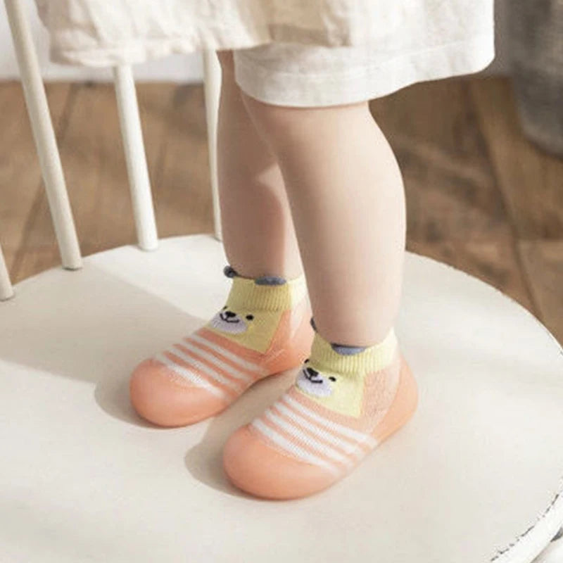 Animal Pattern Baby Floor Socks Non-slip Silicone Sole Cute Cartoon