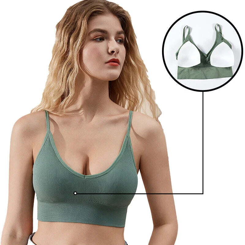 Women Seamless U Type Backless Sports Bras Adjustable Longline Sexy