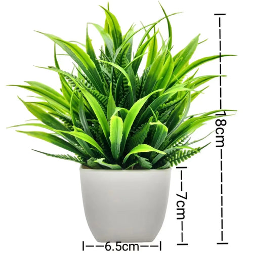 1pc Artificial Plants with Plastics Pots Perfect Greenery for Home