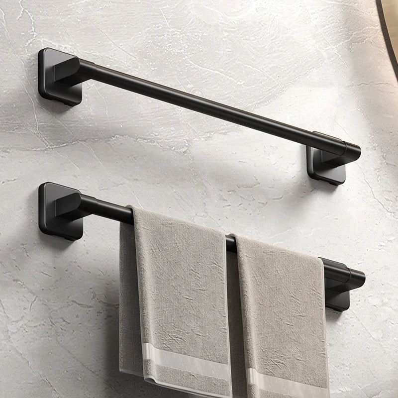 Bathroom Towel Holder White Without Drilling Bathroom Black Towel Rack