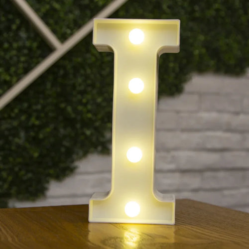 Alphabet Letter LED Lights Luminous Number Lamp Decor  Battery Night