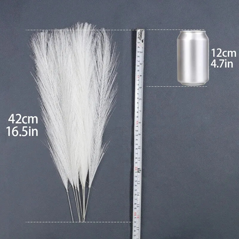 10PCS/lot Artificial Flowers Fluffy Pampas Grass Bouquet for Wedding