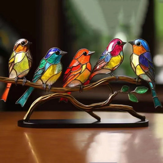 Acrylic Birds Home Decorations Simulation Birds Desktop Decorations