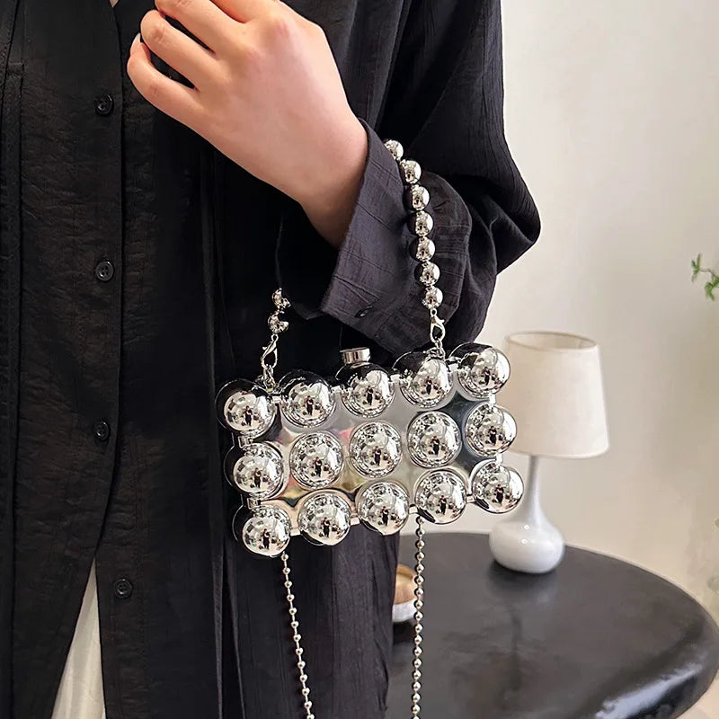 Acrylic Metallic Evening Handbags for Women 2024 Trend Designer Luxury