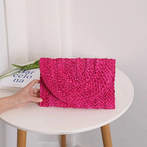 Women Fashion Flap Envelope Bags Summer Beach Bag Handmade Wallet