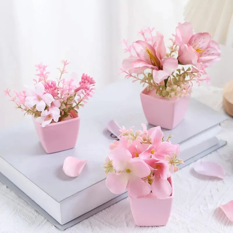 2024 Artificial Flower Potted Plant, Used Year-Round For Home,