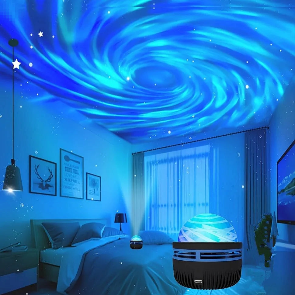 LED Galaxy Projector Light Colorful Galaxy Sky Projector Bedroom Night